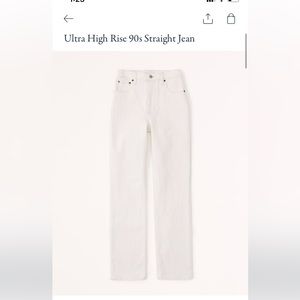Abercrombie Ultra High Rise 90s Straight Jeans size 27/4